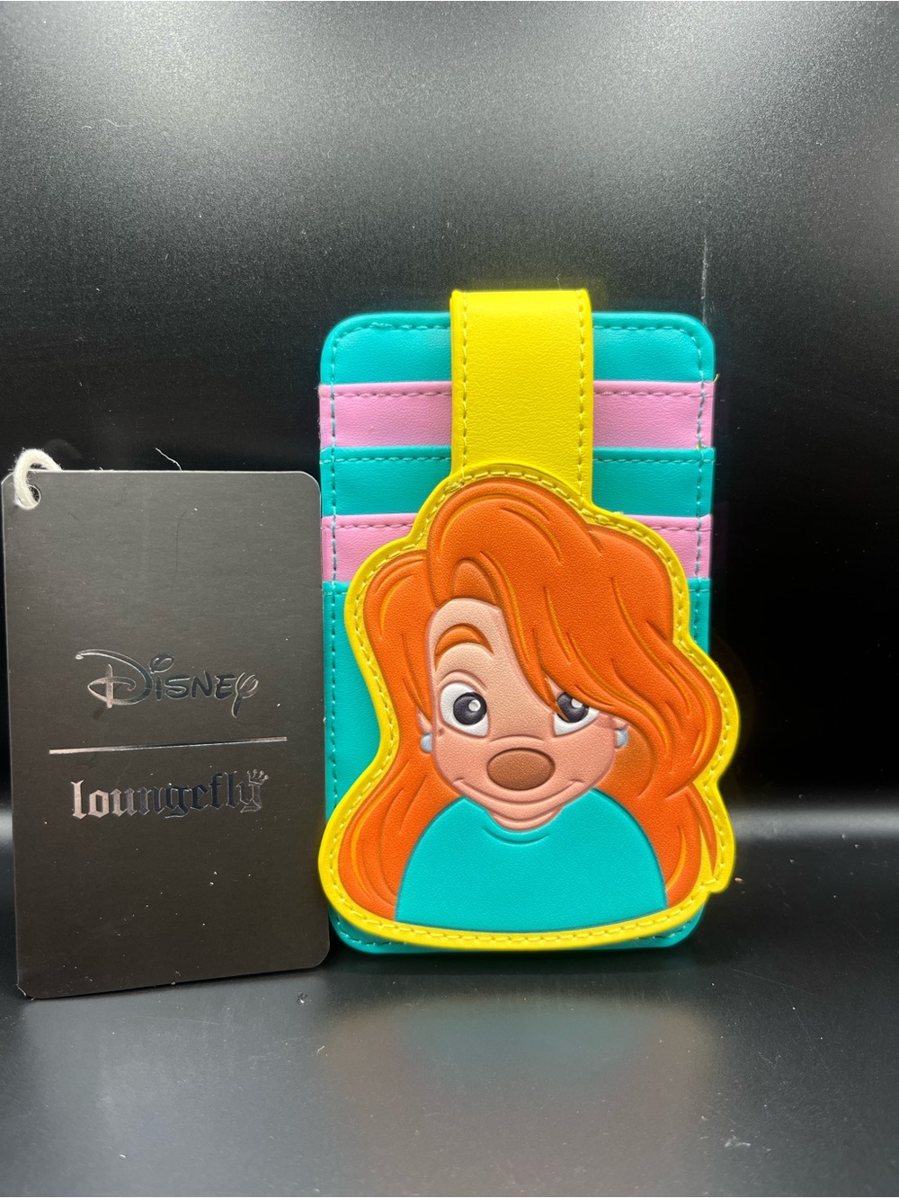 Loungefly Disney Ariel Colorblock Card Holder in Teal, Pink & Yellow
